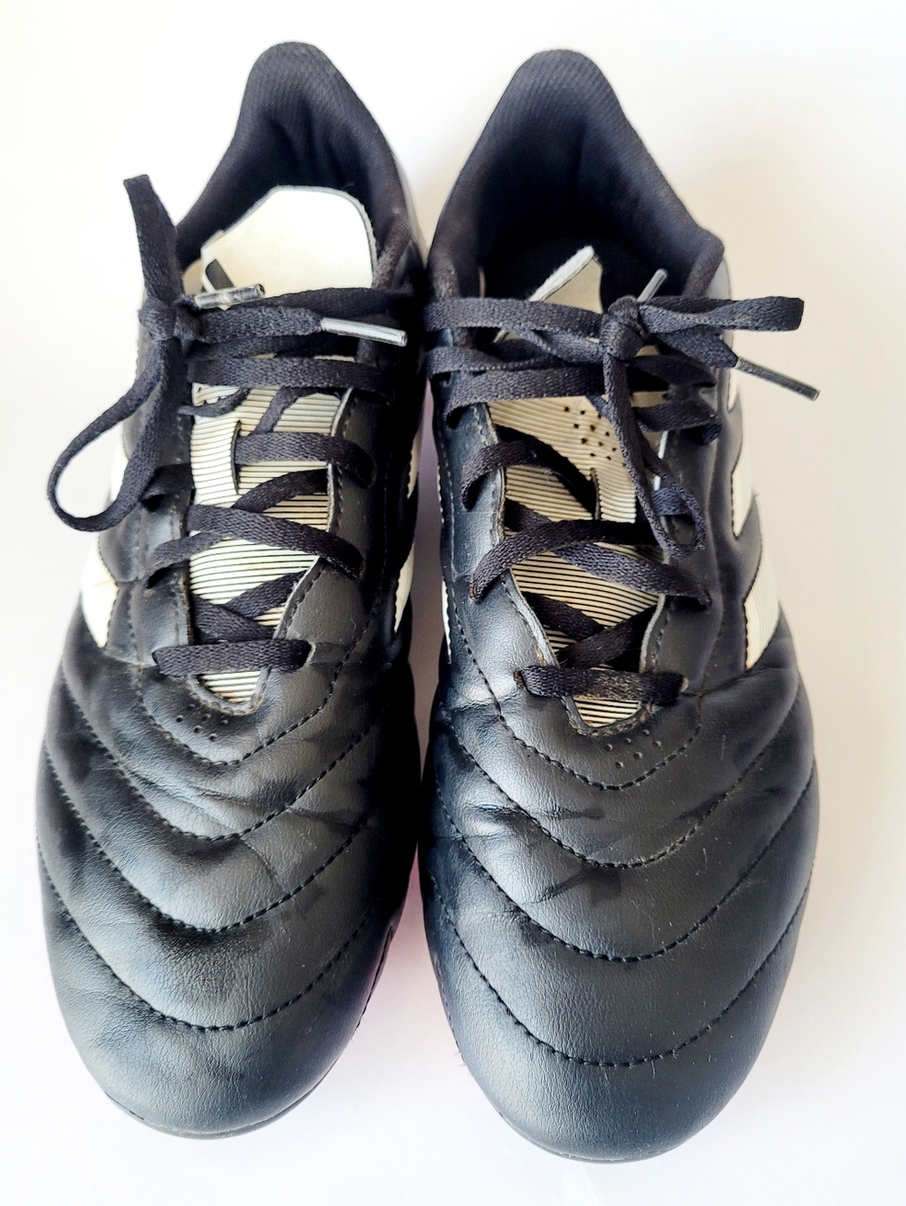 Adidas Goletto VIII Firm Ground Soccer Cleats Black/White/Red Men's 10 - Picture 7 of 15